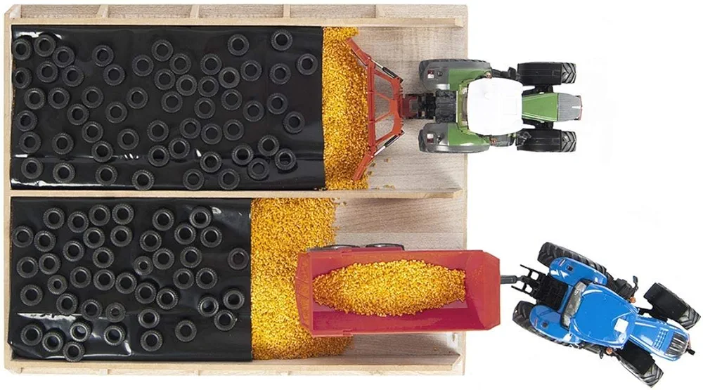 KIDS GLOBE 1:32 WOODEN SILAGE PIT - 38x46x5cm - Image 3
