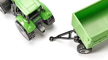 SIKU 1:87 DEUTZ-FAHR WITH FORTUNA 4 WHEEL TRAILER - Image 2