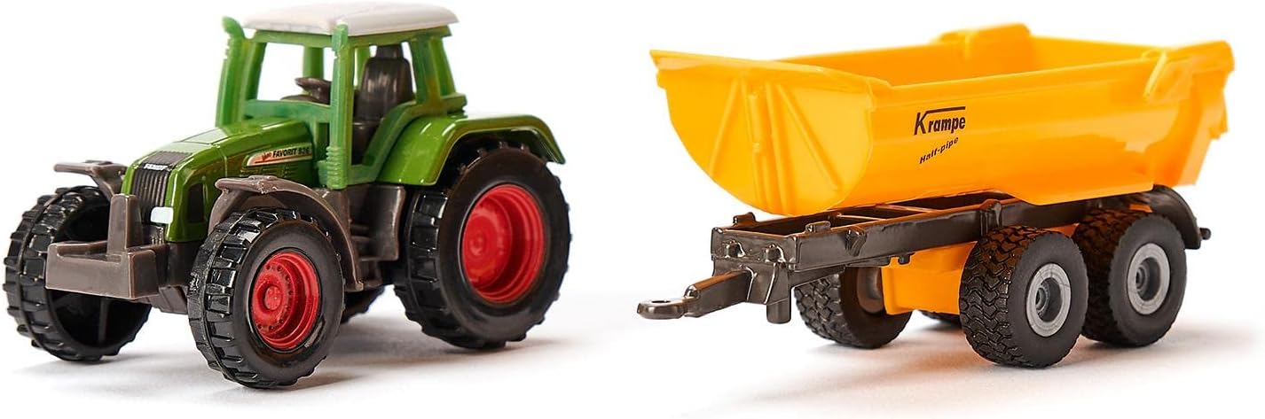 SIKU 1:87 FENDT WITH KRAMPE TIPPING TRAILER - Image 2