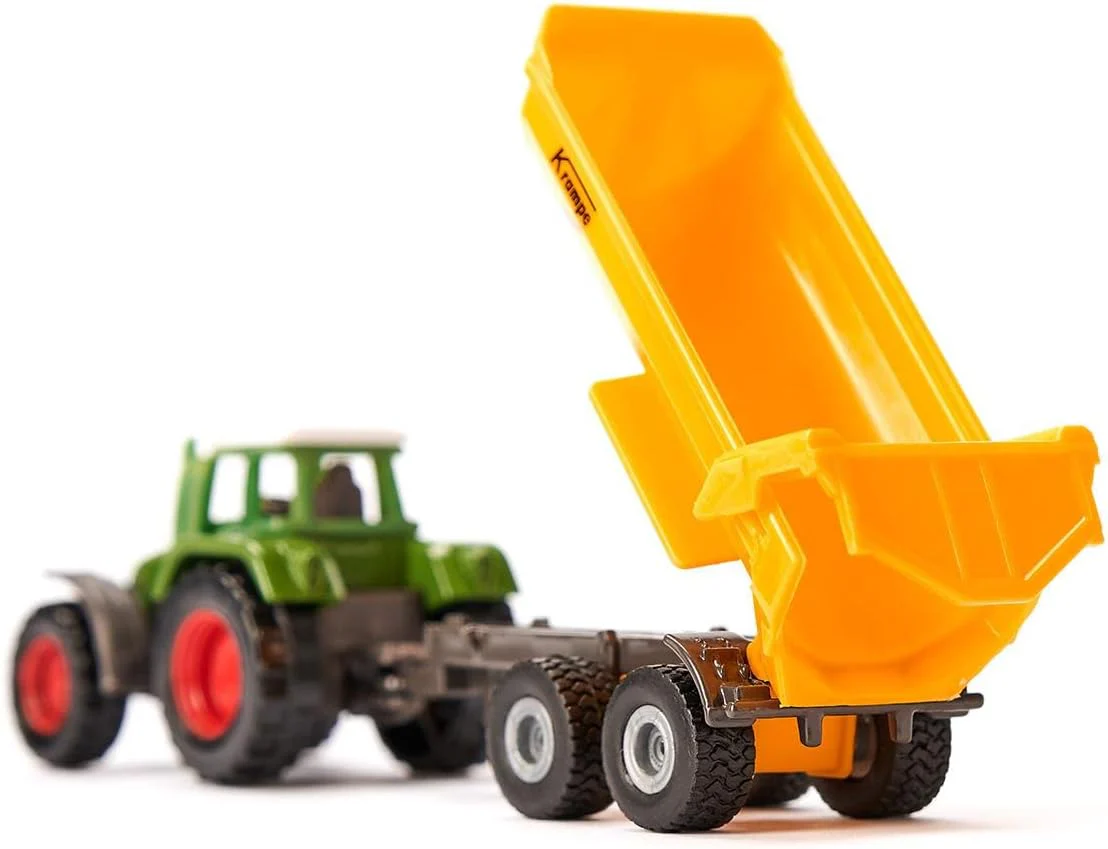 SIKU 1:87 FENDT WITH KRAMPE TIPPING TRAILER - Image 4