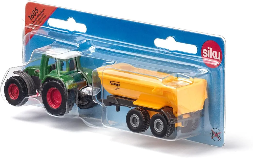 SIKU 1:87 FENDT WITH KRAMPE TIPPING TRAILER - Image 5