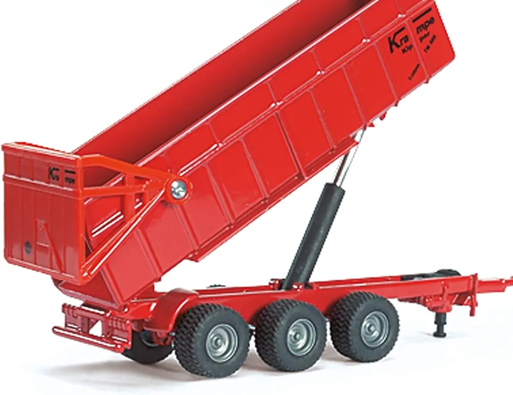 SIKU 1:87 MASSEY FERGUSON TRACTOR W/KRAMPE TRAILER - Image 4