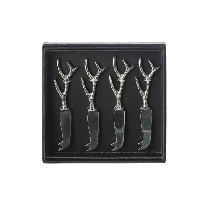 Selbrae House 4 Mini Cheese Knives - Antler - Image 2