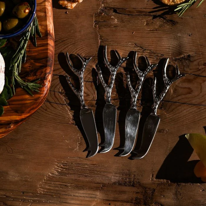 Selbrae House 4 Mini Cheese Knives - Antler - Image 3