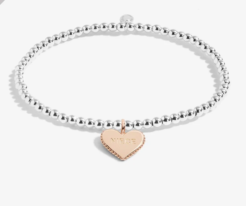 A Little Fabulous Niece Silver Rose Gold Plated 15.5cm Bracelet - Image 2
