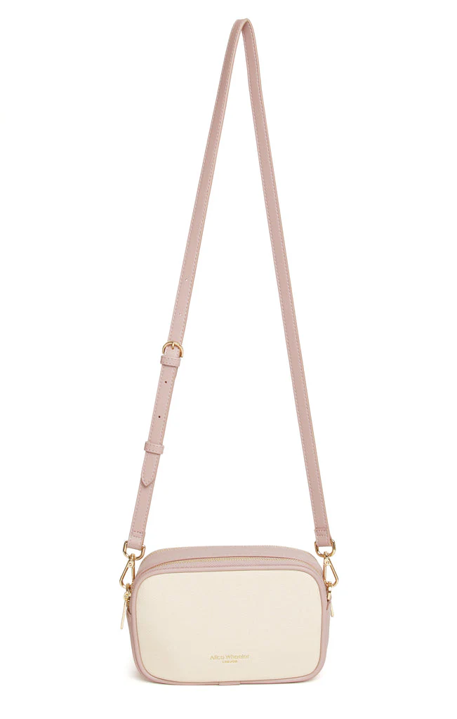 Alice Wheeler AW6122 Pink Stripe Madrid Camera Crossbody Bag - Image 2