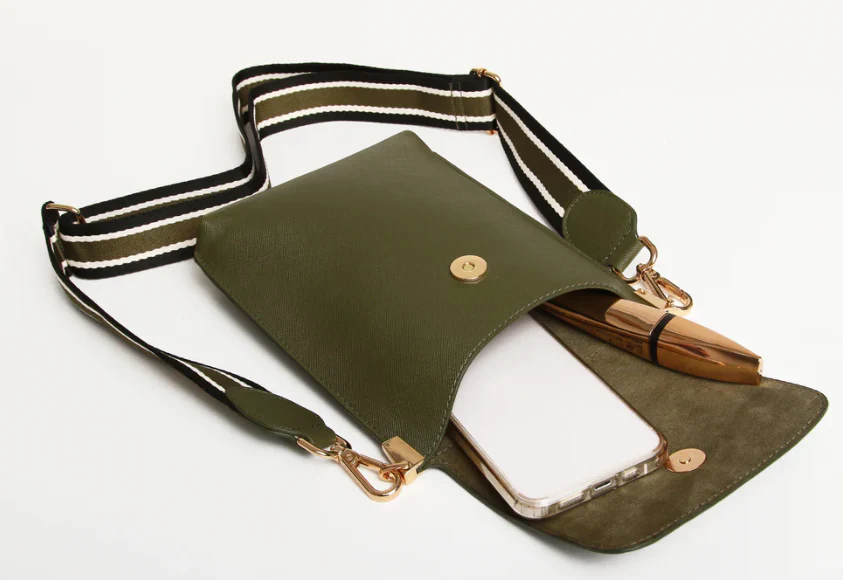 Alice Wheeler  Olive - Brompton Honeycomb Cross Body Bag - Image 2