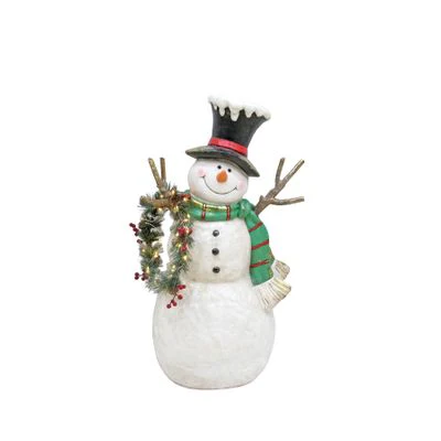 🌟STAR BUY🌟 Snowman with Green Scarf - 77cm XMA8827