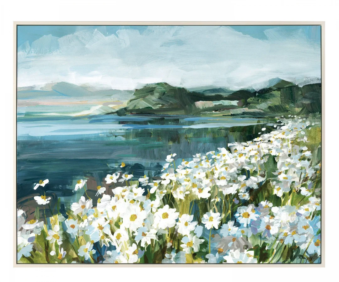 ART MAR Wild Daisy Bay Framed Canvas