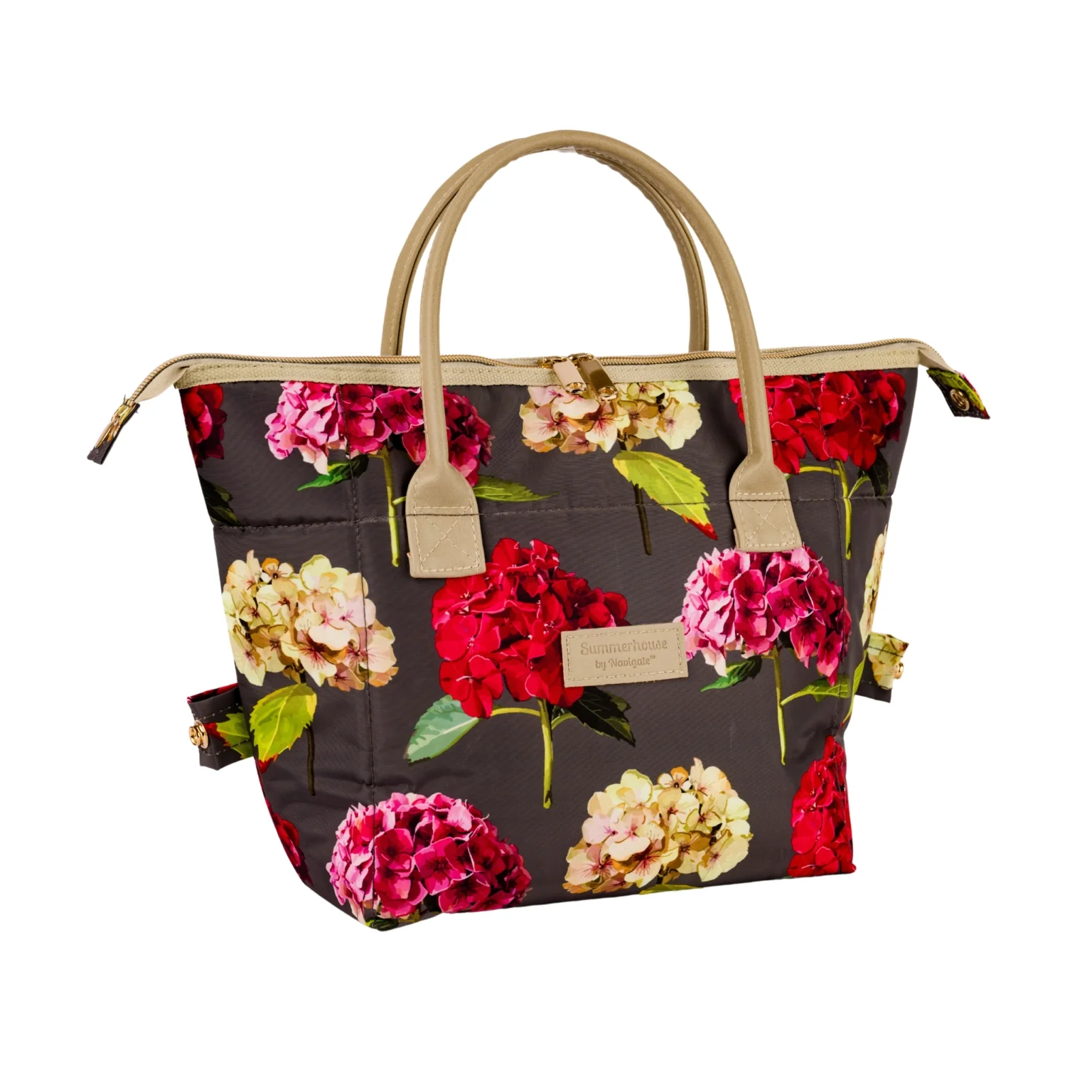 Beau SK Hydrangea Convertible Lunch Bag Dark Stone - Image 3