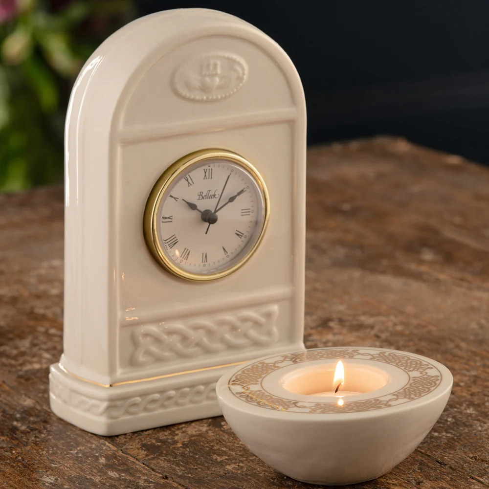 Belleek Classic Claddagh Clock - Image 2