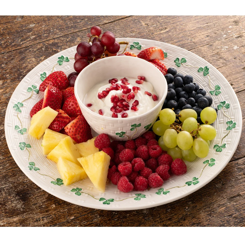 Belleek Classic Shamrock Chip & Dip Set - Image 2