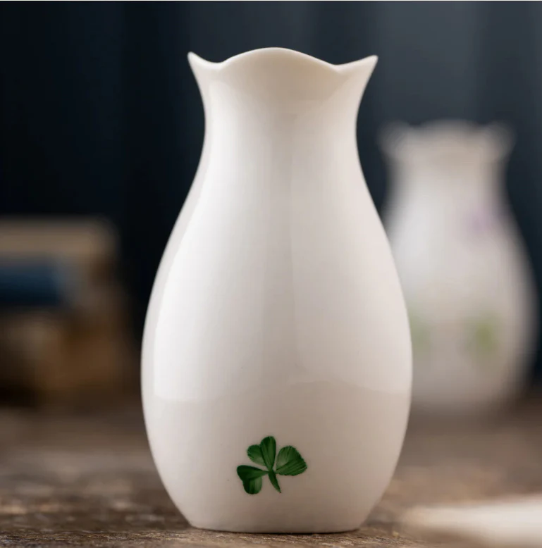 Belleek Forget Me Not Mini Vase - Image 2