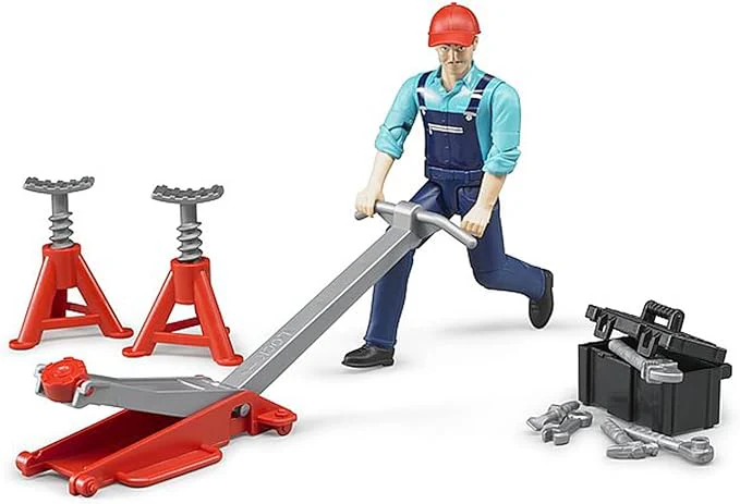 Bruder Figure Set Garage Equipment