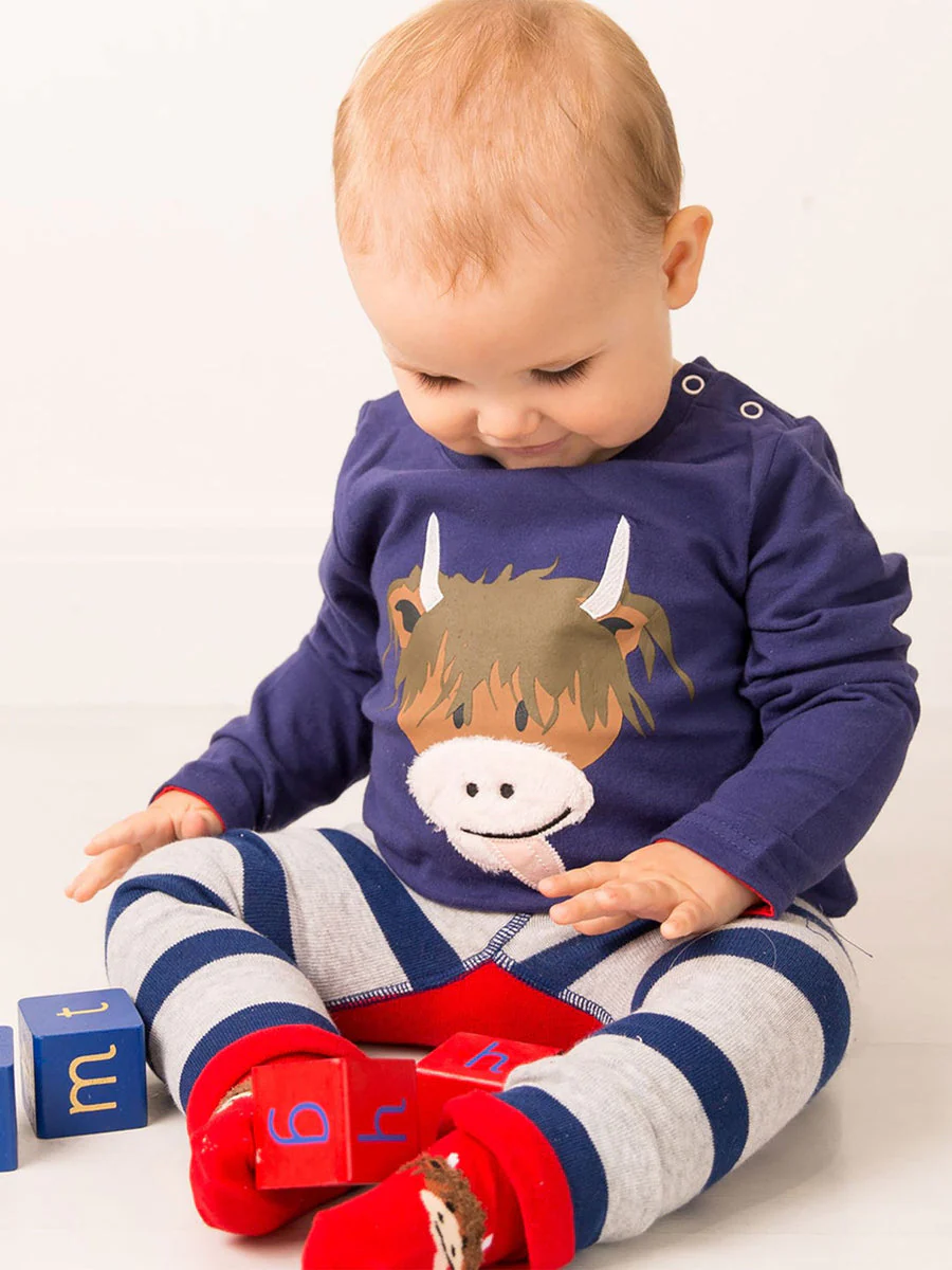 Blade and Rose Hamish Highland Cow Top - 0-6 Months - Image 2