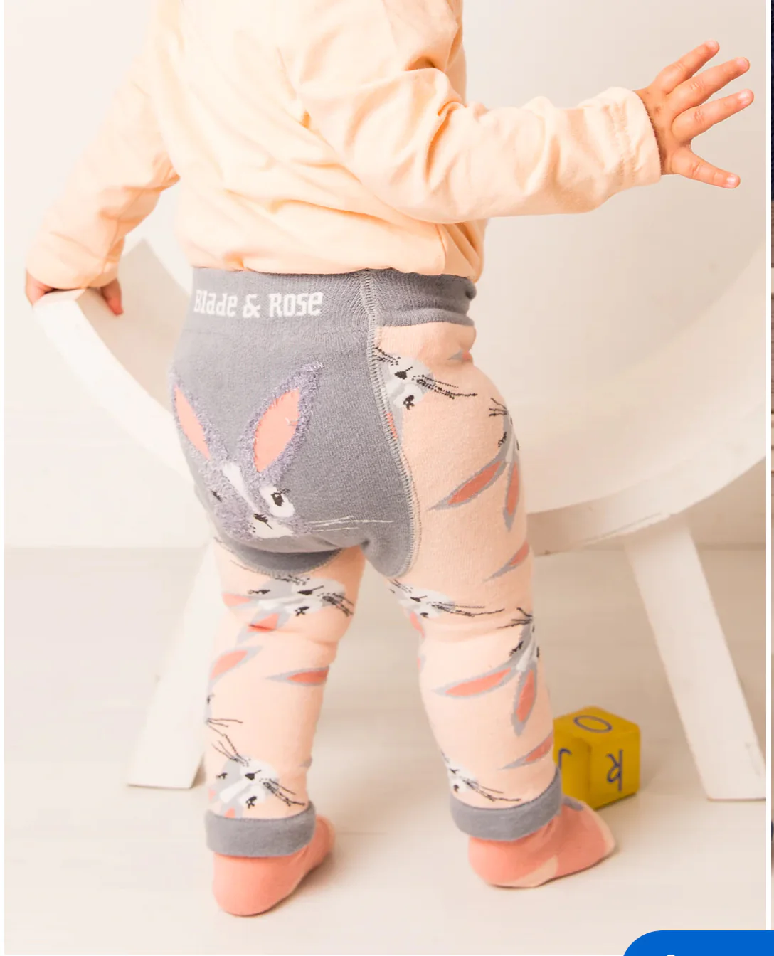 Blade and rose Mollie Rose the bunny design leggings 1-2 years - Image 2