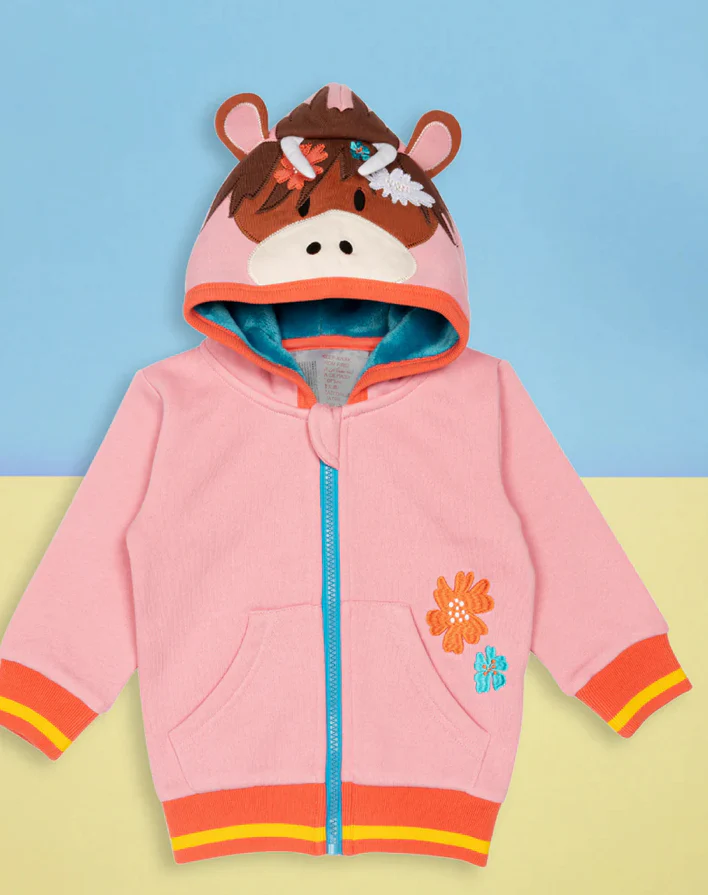 Blade & Rose Bonnie Highland Cow Hoodie 1-2 years