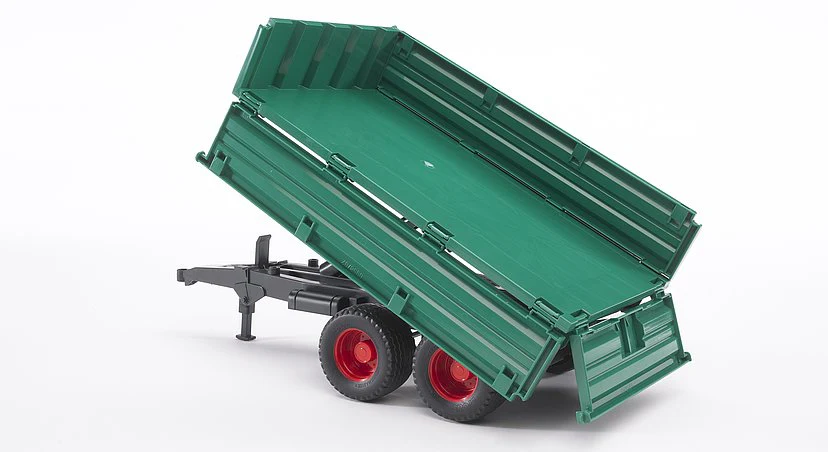 BRUDER TWIN AXLE TIPPING TRAILER - Image 3