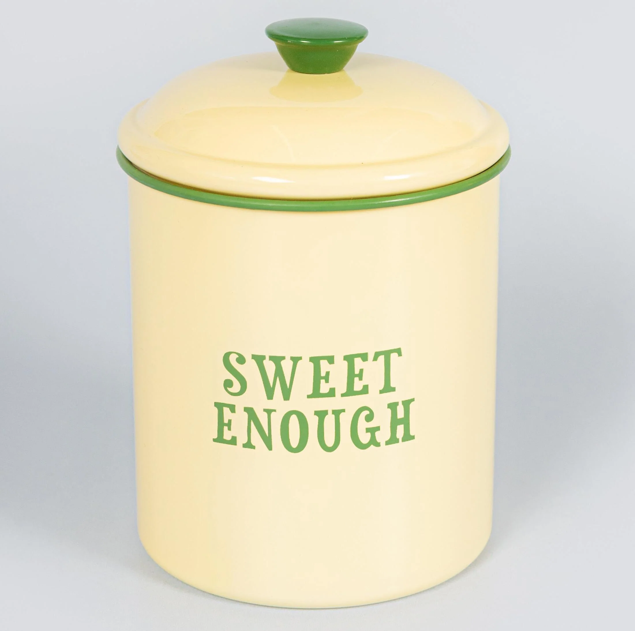 Captivate Yvonne Ellen Enamel Look Storage Tin Canister - Sugar