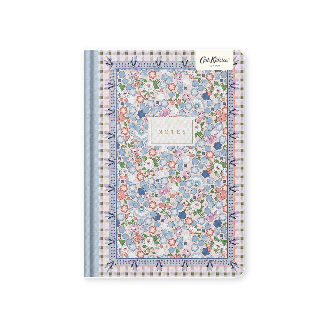 Cath Kidston Cream Dreamy Ditsy Check Premium Hardback Notebook