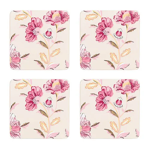 Cath Kidston Friendship Gardens 4PK cream Coaster