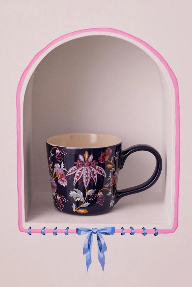 CATH KIDSTON FRIENDSHIP GARDENS NAVY DOLLY MUG - Image 3