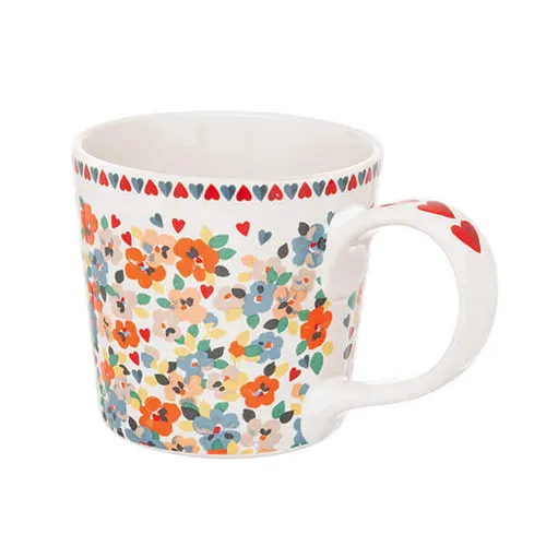 Cath Kidston Painted Pansies Cream Dolly Mug - Image 2