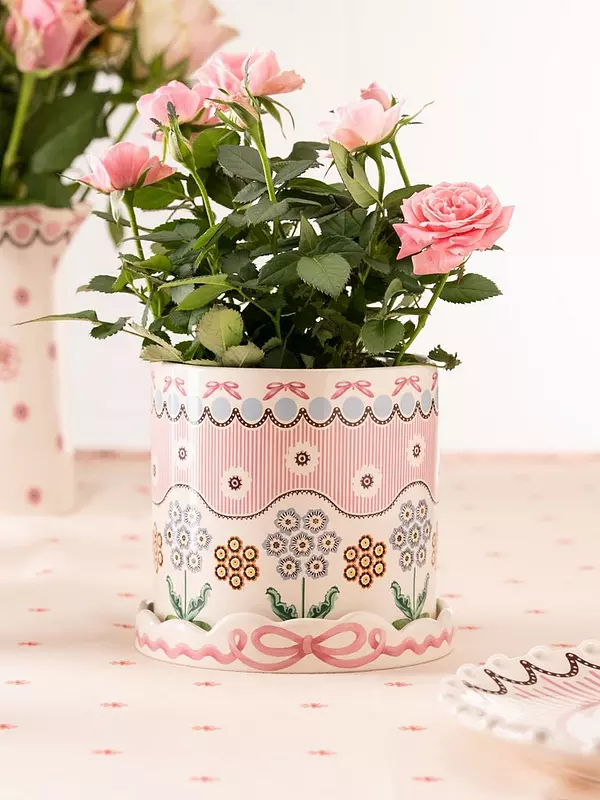 Cath Kidston Spitalfields Plant Pot with Tray