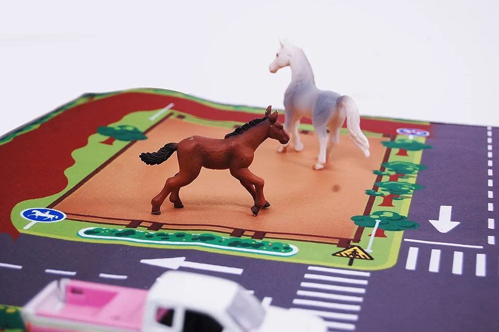 KIDS GLOBE PLAY MAT HORSE RIDING SCHOOL 100 X 150 cm - Image 4