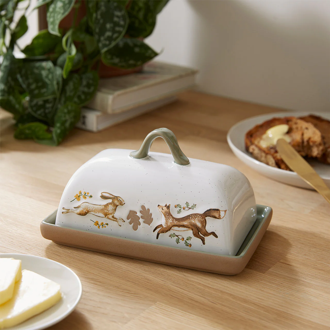 Cooksmart Forest Fable - Ceramic Butter Dish - Image 2