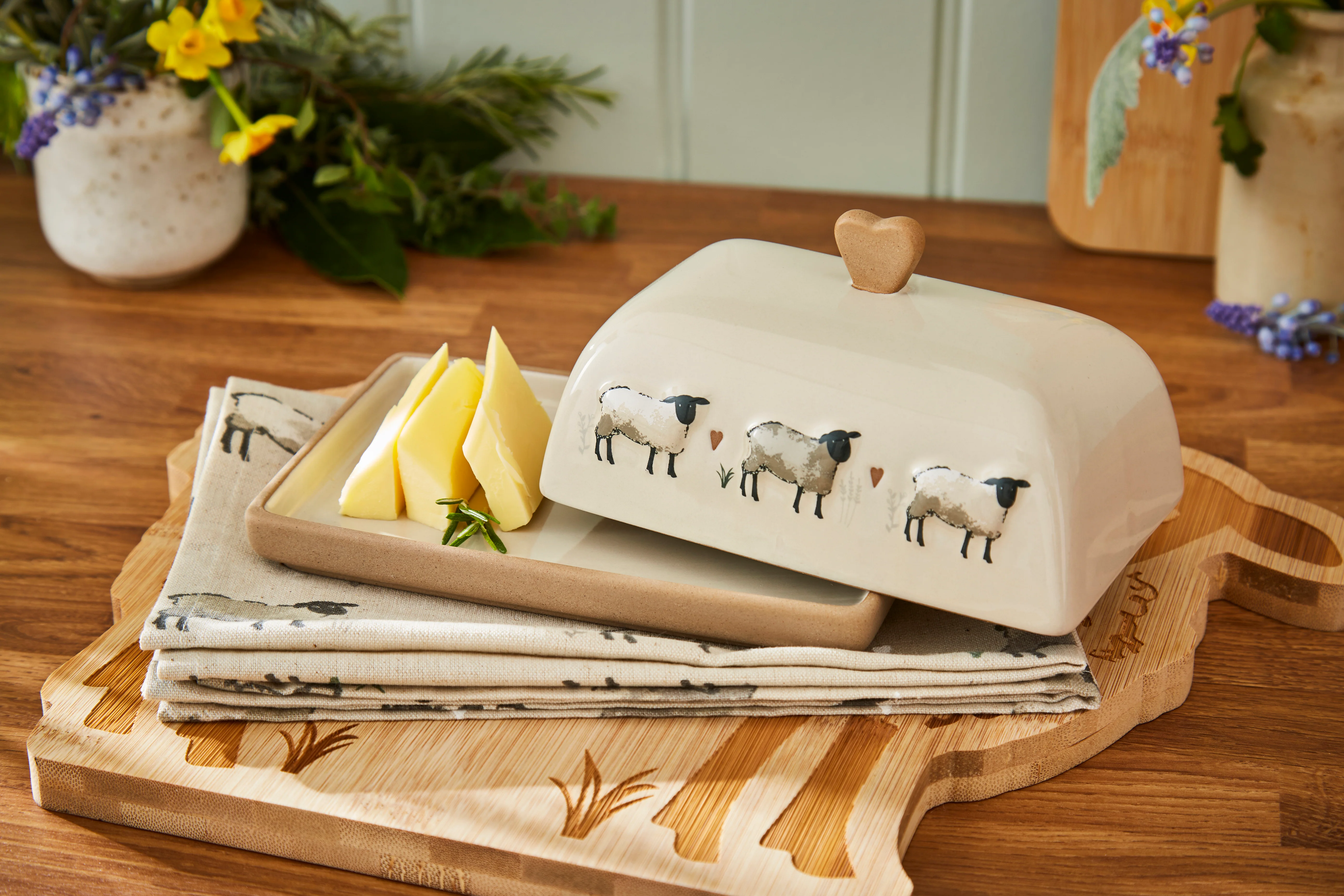 Cooksmart HIGHLAND SHEEP - CERAMIC BUTTER DISH - Image 2