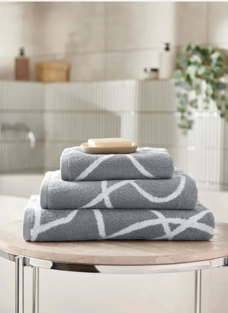 Copenhagen Home Pablo 100% Organic Cotton 550gsm Hand Towel Charcoal
