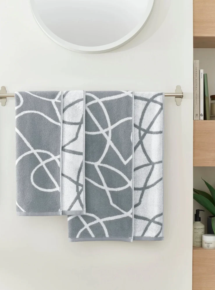 Copenhagen Home Pablo 100% Organic Cotton 550gsm Hand Towel Charcoal - Image 2