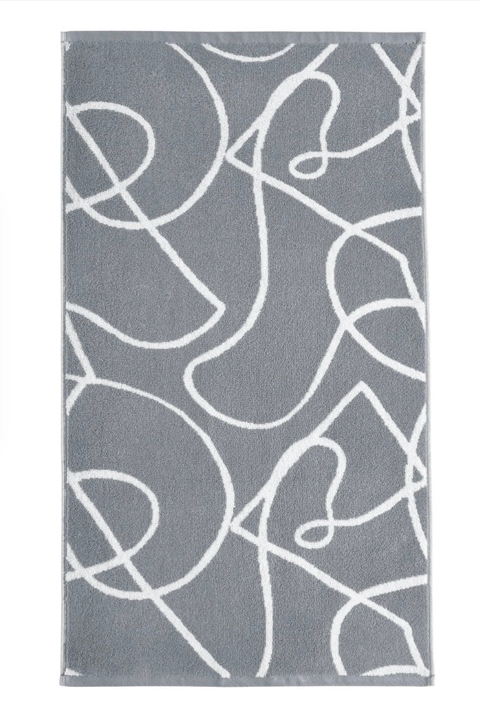 Copenhagen Home Pablo 100% Organic Cotton 550gsm Hand Towel Charcoal - Image 3
