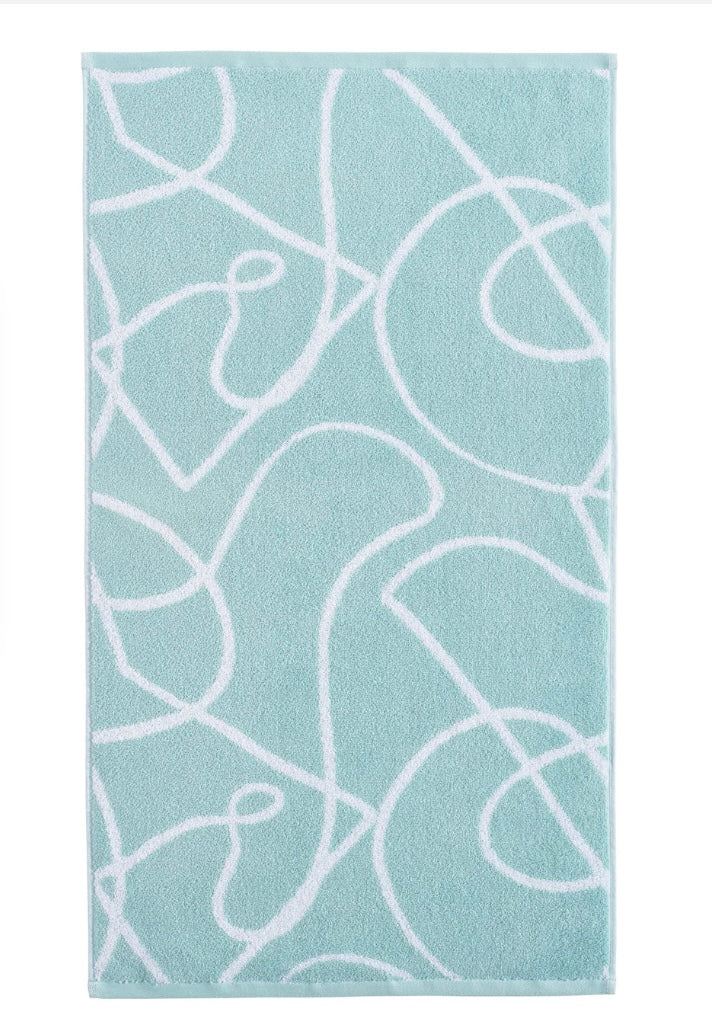 Copenhagen Home Pablo 100% Organic Cotton 550gsm Hand Towel Aqua