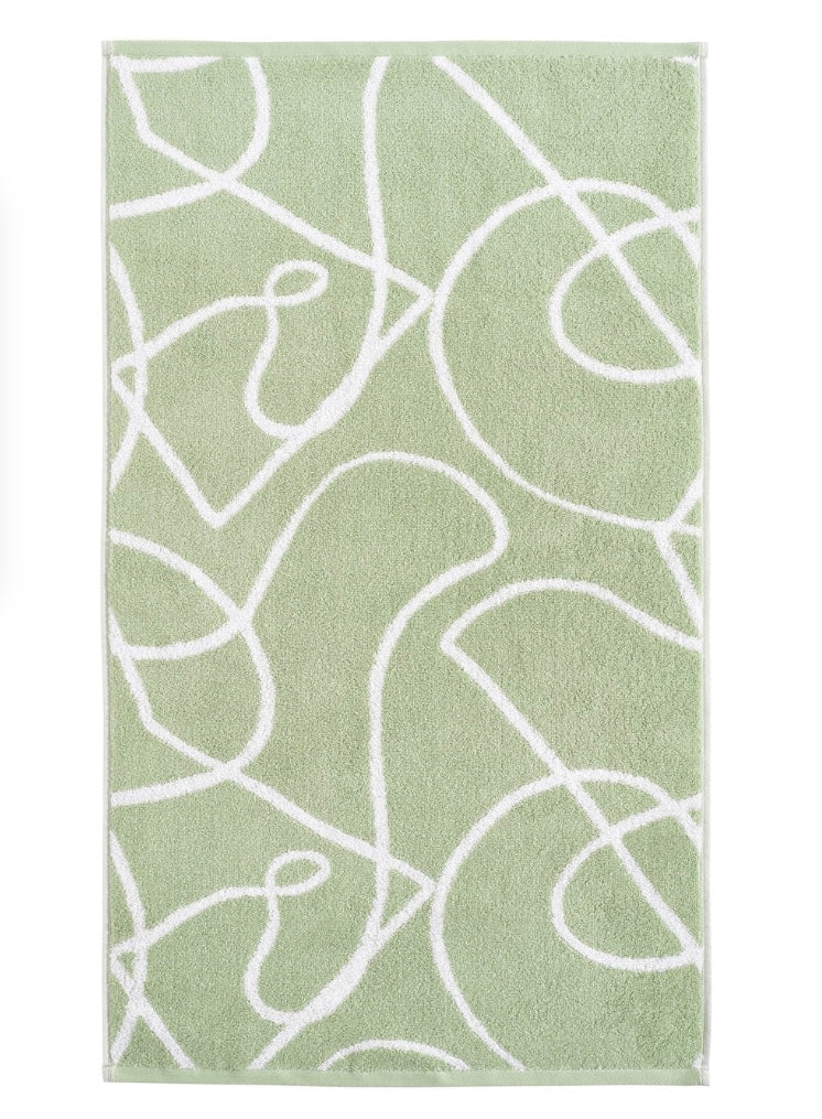 Copenhagen Home Pablo 100% Organic Cotton 550gsm Sage Hand Towel - Image 2