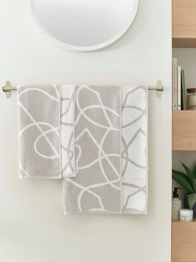 Copenhagen Home Set of 3 Pablo 100% Organic Cotton Towel Bundle Natural - Image 2