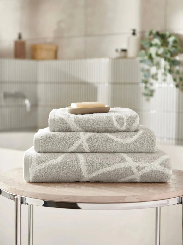 Copenhagen Home Set of 3 Pablo 100% Organic Cotton Towel Bundle Natural - Image 3