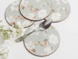 Creative Tops Duck Egg Floral Pack Of 4 Round Premium Coasters - Image 2