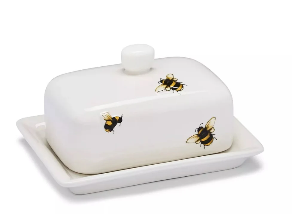Cooksmart Bumble Bee Ceramic Butter Dish
