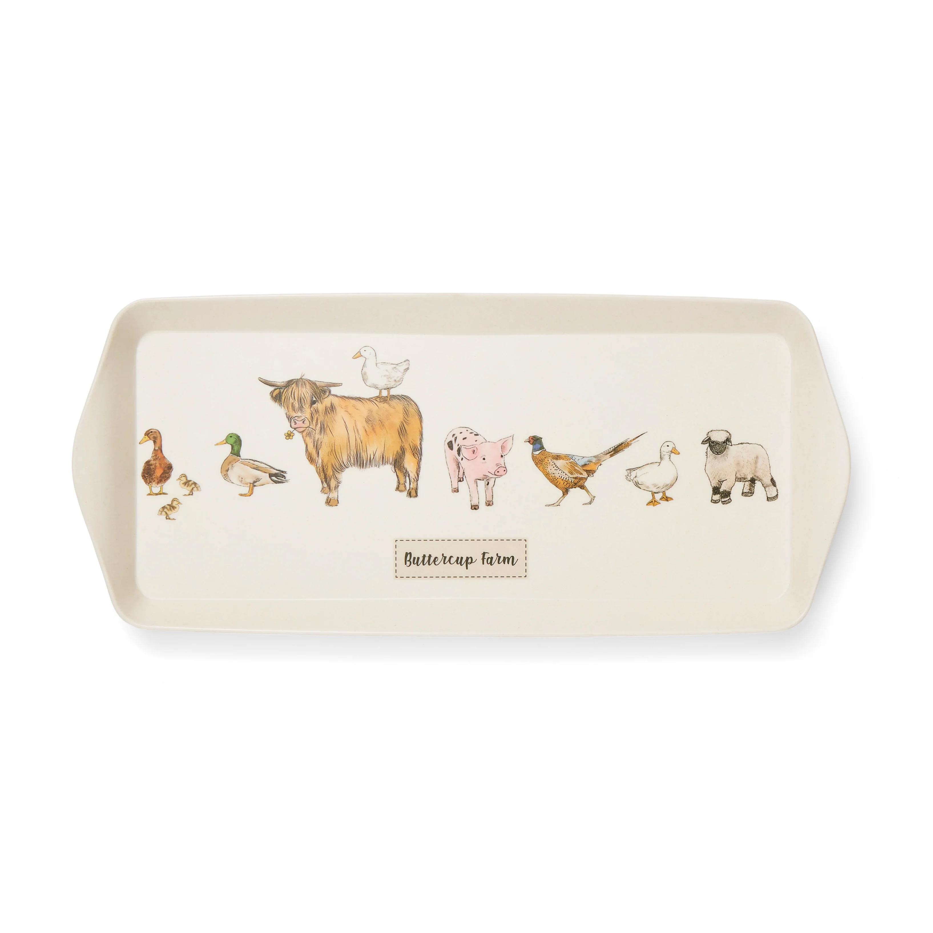 Cooksmart Buttercup Farm Bamboo mix tray small