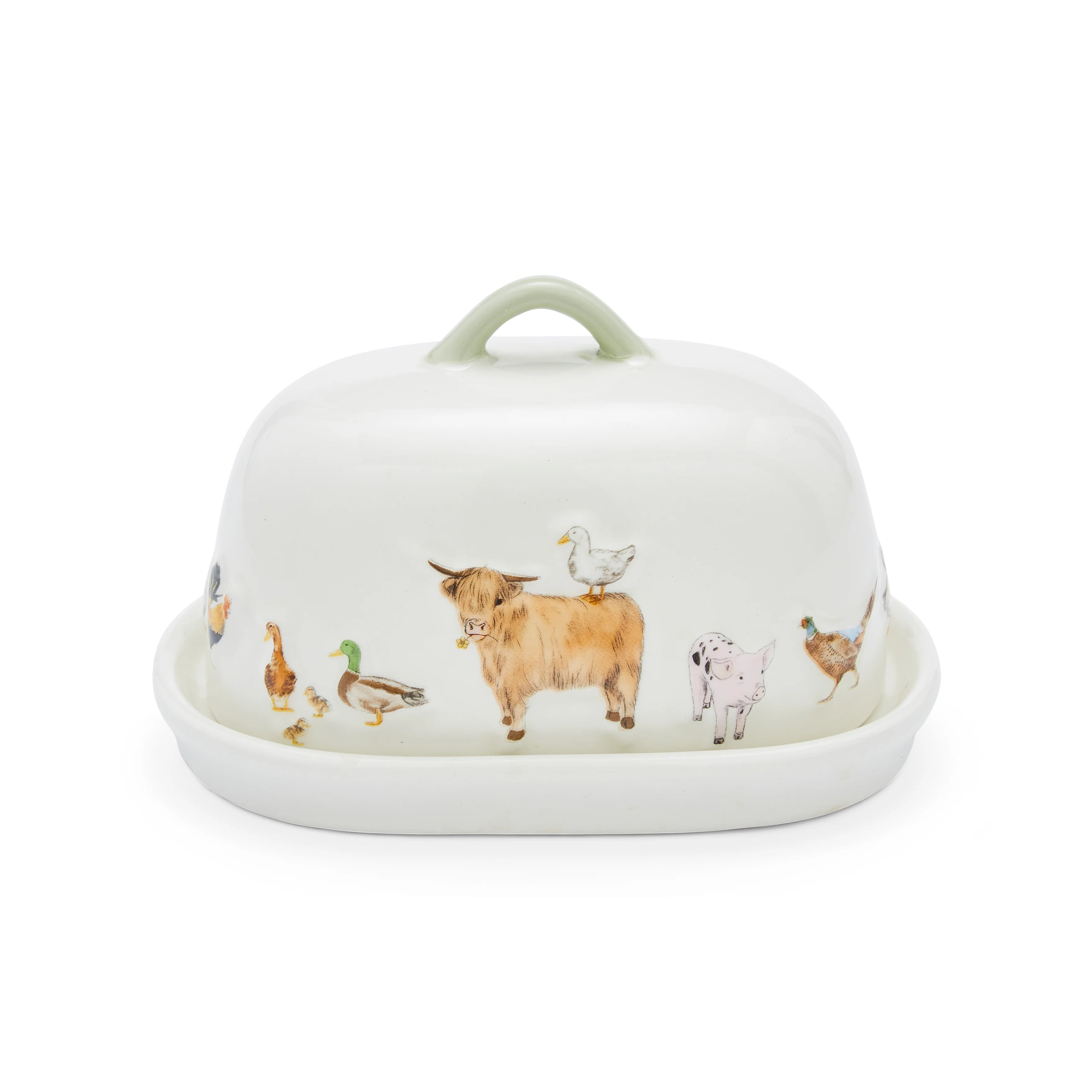 Cooksmart Buttercup Farm Ceramic Butter Dish