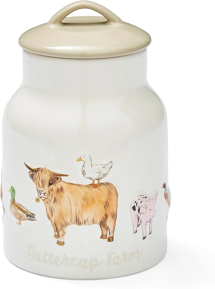 Cooksmart Buttercup Farm Large Ceramic Canister