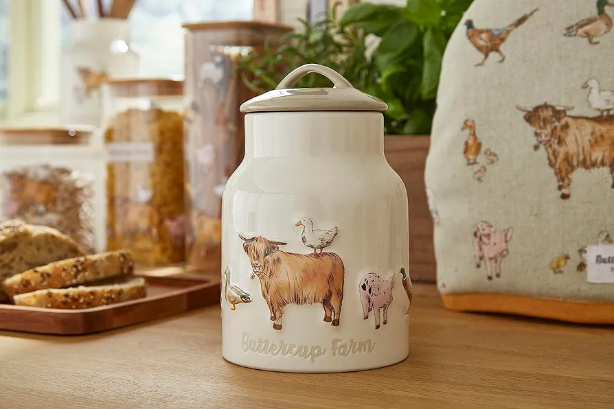 Cooksmart Buttercup Farm Large Ceramic Canister - Image 2