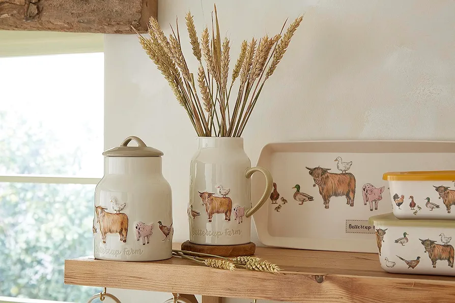 Cooksmart Buttercup Farm Large Ceramic Canister - Image 3