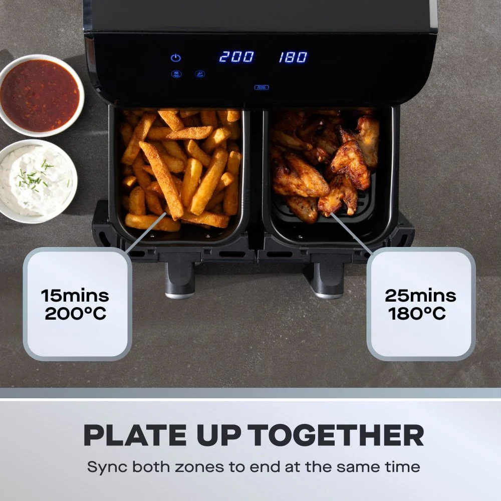 Daewoo 9L Digital Double Drawer Air Fryer - Image 4