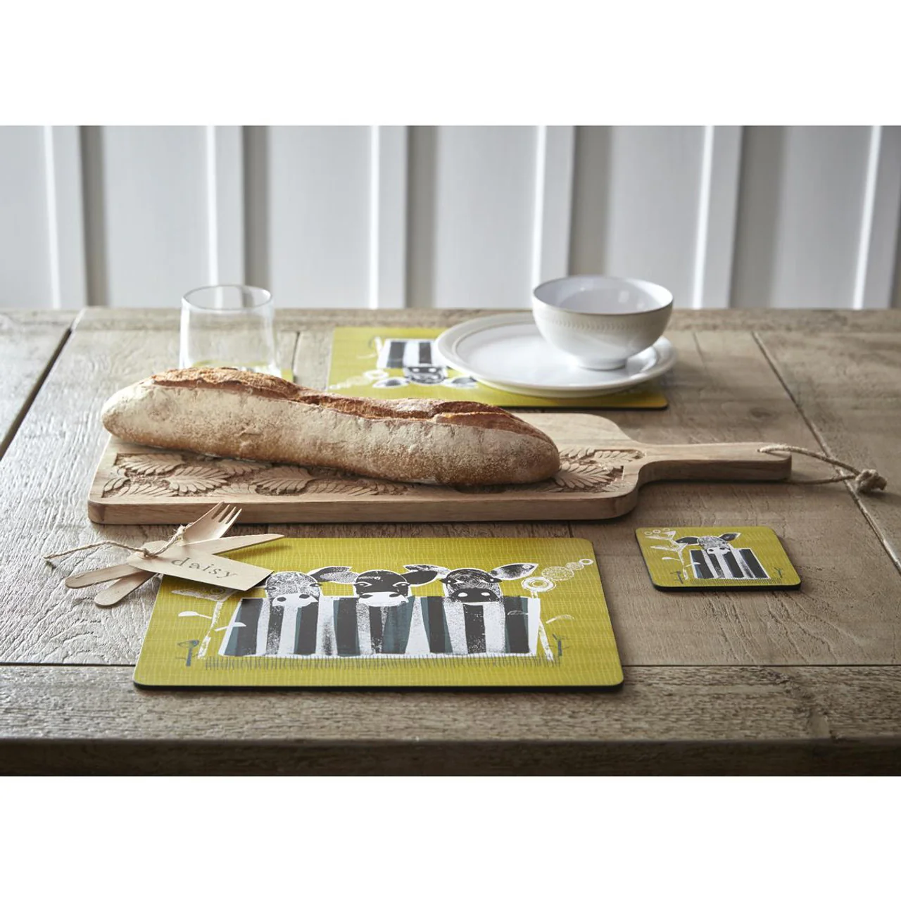 Denby Cow Coasters Set of 6