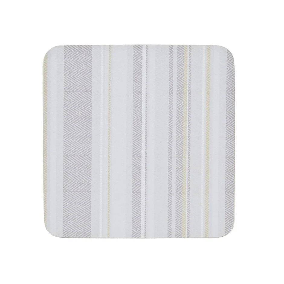 Denby creamstripe cork backed coasters