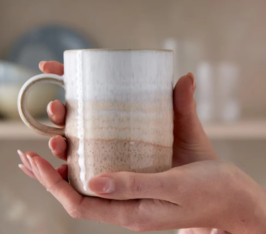 Denby Kiln Coral Ridged Mug - Image 2