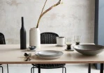 Denby Studio Grey 4 Piece Medium Coupe Plate Set - Image 3